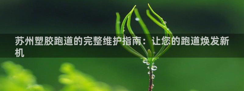 谈球吧体育app下载官网手机版安装：苏州塑胶跑道的完整维护指南：让您的跑道焕发新
机