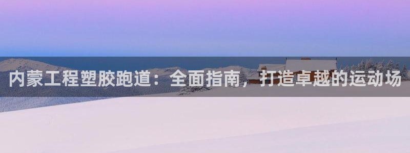 谈球吧是正规平台吗知乎：内蒙工程塑胶跑道：全面指南，打造卓越的运动场