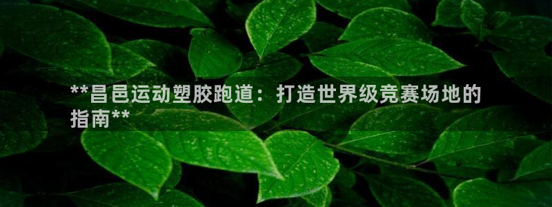 谈球吧黑款不：**昌邑运动塑胶跑道：打造世界级竞赛场