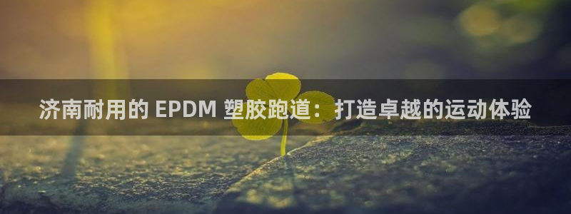 谈球吧在线登录免费观看：济南耐用的 EPDM 塑胶跑道：打造卓越的运动体验