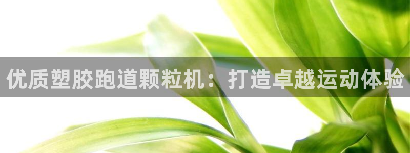 谈球吧娱乐app下载官网苹果手机：优质塑胶跑道颗粒机：打造卓越运动体验